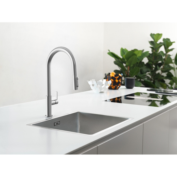 Bateria Franke Maris Slim Clear Water J pull-out 120.0730.870