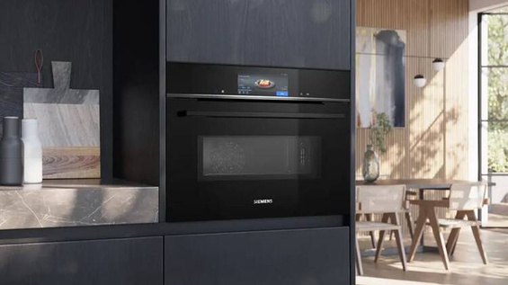 Piekarnik Siemens do zabudowy z funkcją mikrofali CM778GNB1B