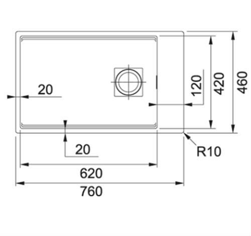 Zlew Franke Kanon KNG 110-62 Czarny Mat 125.0633.003