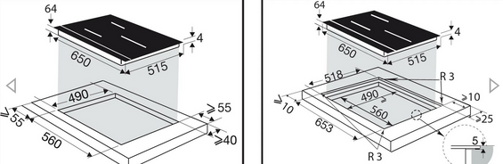 Płyta indukcyjna De Dietrich DPI4420B 65 cm czarna