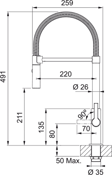 Bateria Franke Maris Slim semi-pro 115.0728.396