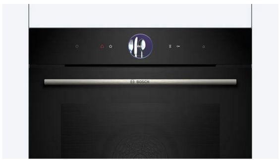 Piekarnik do zabudowy z funkcją pary Bosch HSG7361B1 czarny