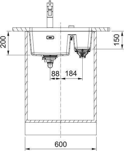 Zlew Franke MRG 160-34-15SBR Czarny mat 125.0687.264