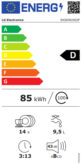 Zmywarka z wyparzaniem parowym Signature Kitchen Suite SKSDW2402P