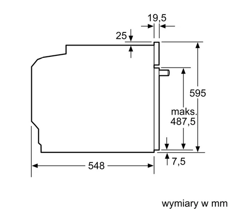 Piekarnik do zabudowy z funkcją pary Bosch HRG272EB3 czarny
