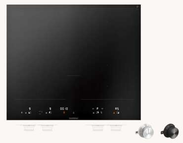 Płyta indukcyjna Gaggenau VI462105 CKI440000 bezramkowa czarny panel sterowania pokrętła czarne