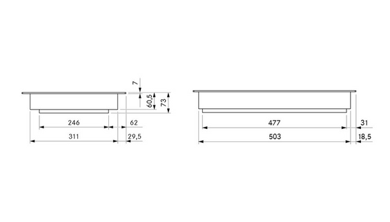 PKT3 BORA Professional 3.0 grill Tepan ze stali szlachetnej z dwoma polami grzewczymi Kod EAN:4251731201143