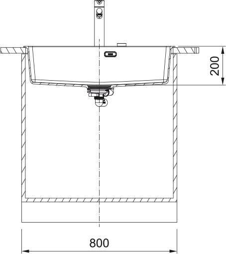 Zlew Franke MRG 610-73 FTL Czarny mat / Czarny odpływ 114.0693.578