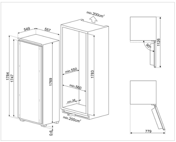 Zamrażarka do zabudowy Smeg S9F174DND