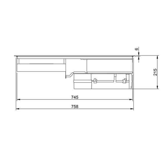 Płyta indukcyjna z wyciągiem OPERA Prima SLIM