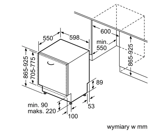 Zmywarka do zabudowy w pełni zaintegrowana Siemens SX87TX02CE XXL 60 cm