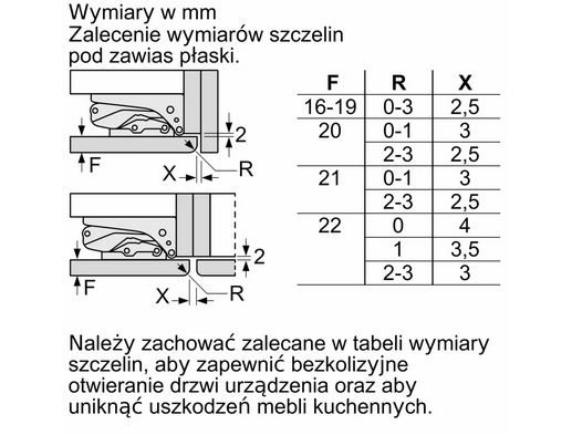Lodówka z dolnym zamrażalnikiem do zabudowy Siemens KI86NADD0