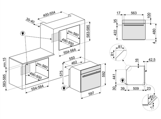Piekarnik Smeg Dolce Stil Novo SOP6604TPNR