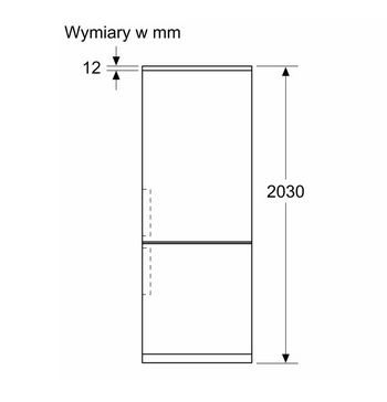 Lodówka z dolnym zamrażalnikiem wolnostojąca Siemens KG39NAIBT