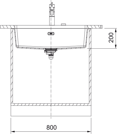 Zlewozmywak Maris MRG 110-72 onyx 125.0740.838