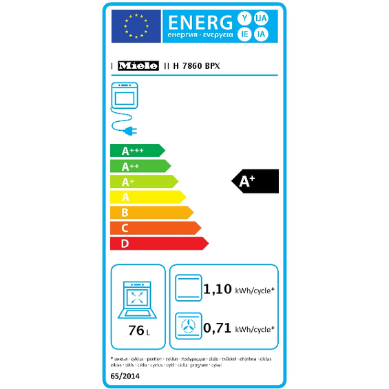 Piekarnik bezuchwytowy Miele ArtLine ObsidianBlack H 7860 BPX 11106100