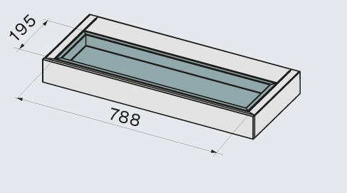 Falmec Elements Shelf 120 czarny 500 m³/h pochłaniacz