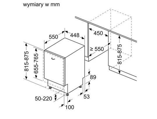 Zmywarka do zabudowy Siemens SR73EX24ME