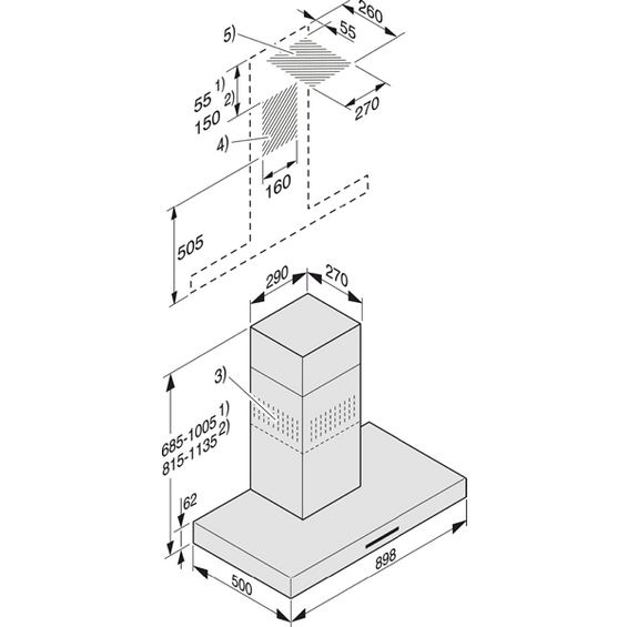 Wyciąg przyścienny Miele DA 4298 W Puristic Plus 10749580
