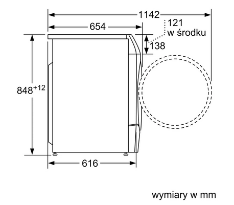 Pralko-suszarka Bosch WNC254ARPL 10.5/6 kg