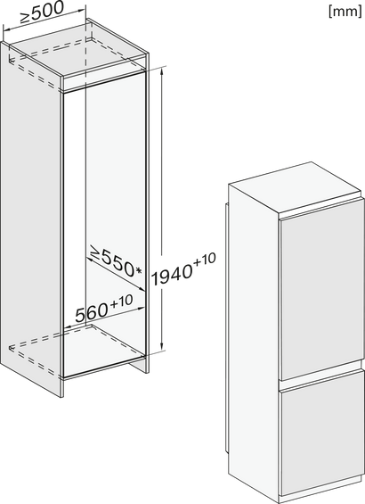 Chłodziarko-zamrażarka do zabudowy Miele KFN 7833 D 12665220