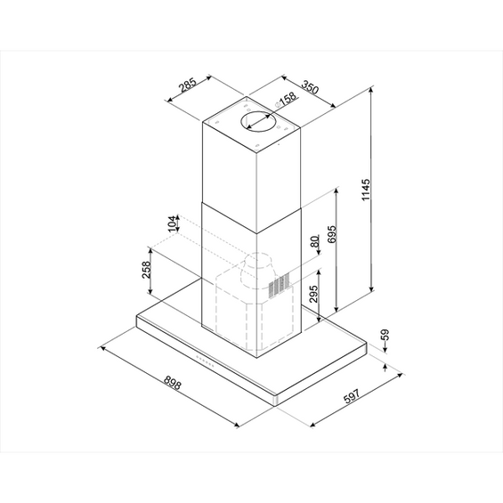 Okap wyspowy Smeg KI90XE