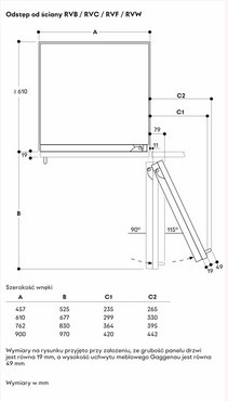 Chłodziarko - zamrażarka do zabudowy Gaggenau Vario seria Expressive RVB477190