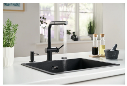 Bateria kuchenna z wyciąganą wylewką Franke Active 115.0653.382