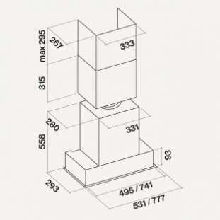 Okap Falmec Grupa Silnikowa NRS Plus 50 800 m³/h wysyłka 24 h Gratis