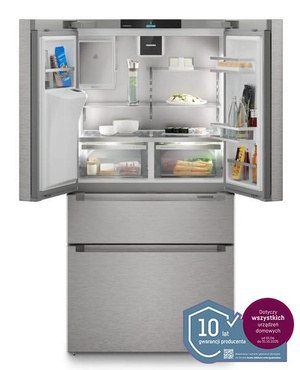 Wolnostojąca chłodziarko-zamrażarka z 2 szufladami Liebherr MBsddi 9558 Prime BioFresh NoFrost