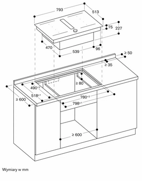 Płyta indukcyjna Gaggenau serie 200 CV282101M wykończenie czarne matowe/