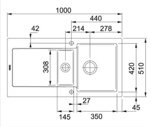Zlew Franke MRK 651-100 Maris Czarny 124.0442.554