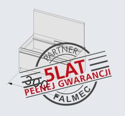 Falmec Elements Monolith  - pojemnik czarne szkło 30 cm