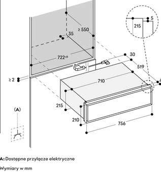 Szuflada grzewcza Gaggenau seria Expressive GW483120