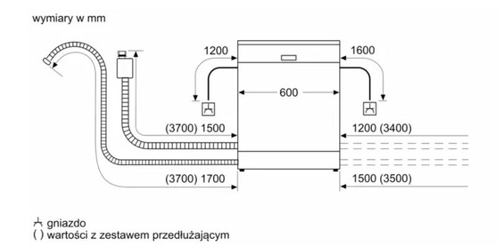 Zmywarka do zabudowy w pełni zaintegrowana Siemens SN61IX13TE 60 cm