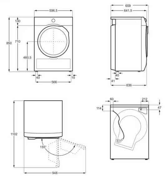 Suszarka z pompą ciepła Electrolux 900 PerfectCare AbsoluteCare 8 kg EW9D787KCP