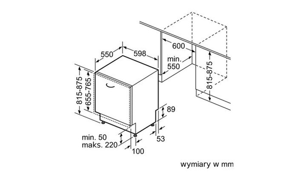 Zmywarka do zabudowy w pełni zaintegrowana Siemens SN95EX12CE 60 cm