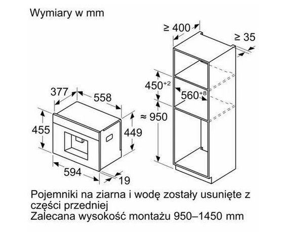 Ekspres do kawy Siemens do zabudowy CT718L1B0