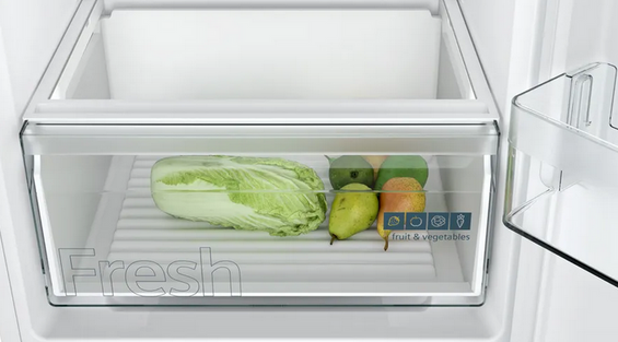 Lodówka z dolnym zamrażalnikiem do zabudowy Siemens KI86NNSE0