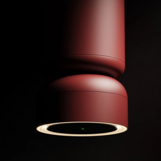 Okap wyspowy Ciarko Design ICON Burgund / Baby Blue Gloss wyciąg