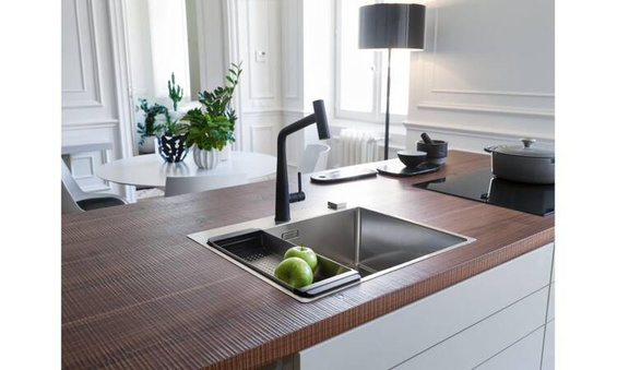 Bateria Franke Icon pull-out spray Czarny Mat 115.0625.190