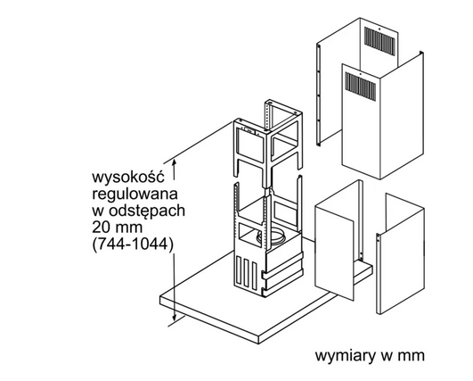 Okap wyspowy Siemens LF98BIP50 90cm