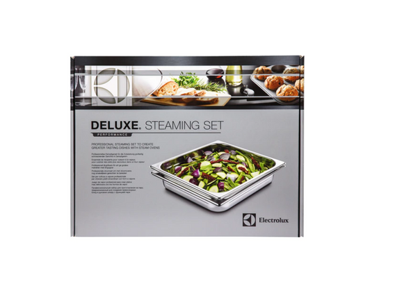 Wysyłka 24h! ZESTAW NACZYŃ DO GOTOWANIA NA PARZE ELECTROLUX E9OOGC23