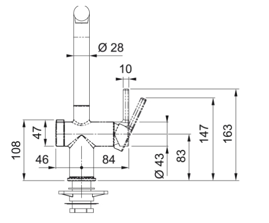 Bateria kuchenna z wyciąganą wylewką Franke Active Twist 115.0653.505