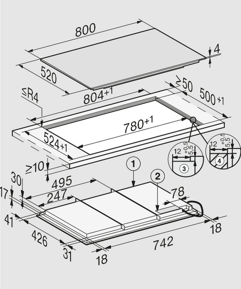 Płyta indukcyjna KM 7878-1 FL Diamond 12158540 z ekspozycji wysyłka Gratis !