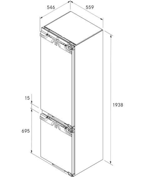 Chłodziarko-zamrażarka Cool z pakietem wyposażenia Best XL Bora C194KGS2