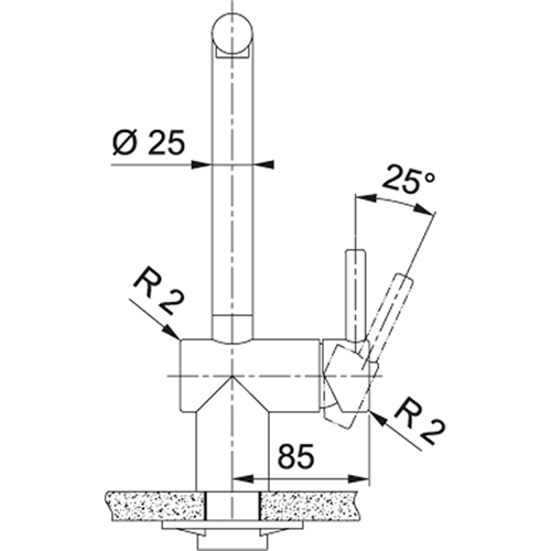 Bateria kuchenna Franke Atlas NEO Pull-Out stal szlachetna 115.0521.438