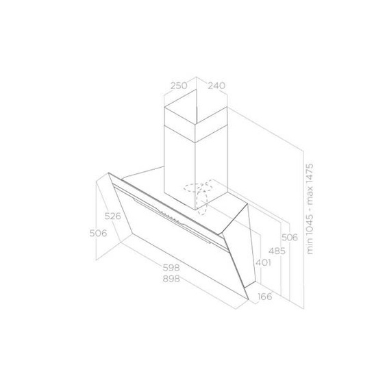 Okap Elica MAJESTIC NO DRIP BL/A/60 czarny PRF0147731 wyciąg