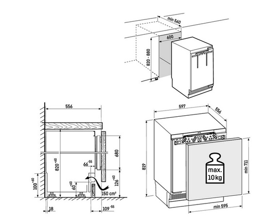 Zamrażarka do montażu podblatowego Liebherr SUFNPc 365i prime NoFrost