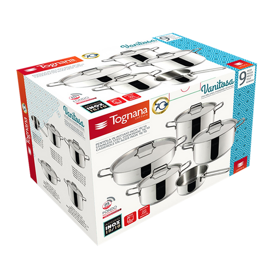 Zestaw garnków do indukcji Tognana